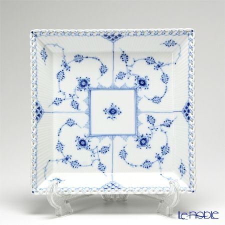 ロイヤルコペンハーゲン（Royal Copenhagen） ブルー フルーテッド フルレース プレートスクエア（ラージ） 21.5cm 1103722
