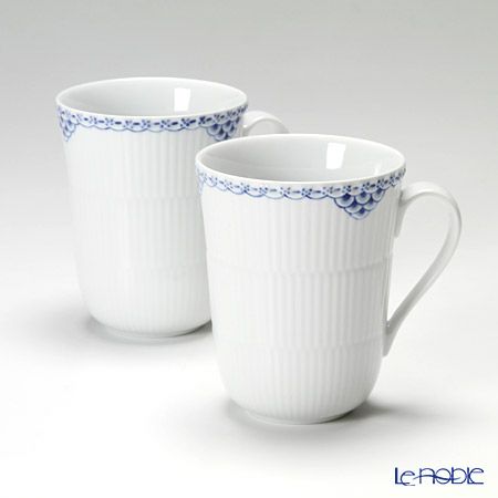ロイヤルコペンハーゲン（Royal Copenhagen） プリンセス ブルー マグ 350ml ペア 1104033／1017243
