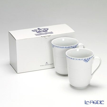 ロイヤルコペンハーゲン（Royal Copenhagen） プリンセス ブルー マグ 350ml ペア 1104033／1017243