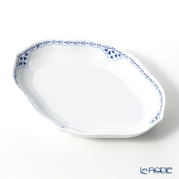 ロイヤルコペンハーゲン（Royal Copenhagen） プリンセス ブルー ディッシュ舟形 22×15.5cm 1104353