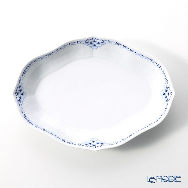 ロイヤルコペンハーゲン（Royal Copenhagen） プリンセス ブルー ディッシュ舟形 22×15.5cm 1104353