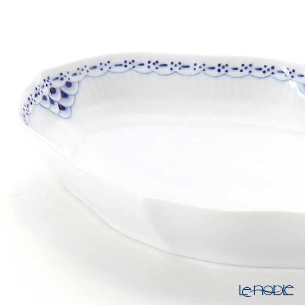 ロイヤルコペンハーゲン（Royal Copenhagen） プリンセス ブルー ディッシュ舟形 22×15.5cm 1104353