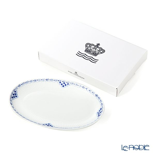 ロイヤルコペンハーゲン（Royal Copenhagen） プリンセス ブルー オーバルディッシュ 23.5×15cm 1104356／1028390