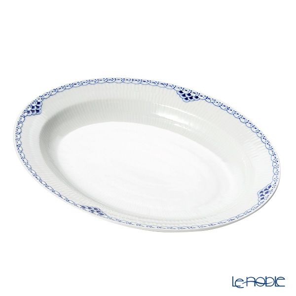 ロイヤルコペンハーゲン（Royal Copenhagen） プリンセス ブルー オーバルディッシュ 36.5cm 1104375／1017259