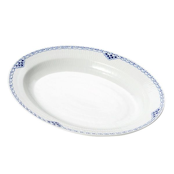 ロイヤルコペンハーゲン（Royal Copenhagen） プリンセス ブルー オーバルディッシュ 36.5cm 1104375／1017259