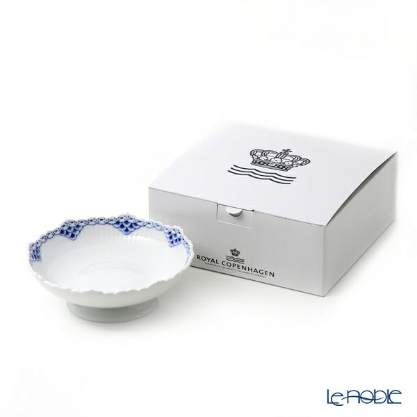 ロイヤルコペンハーゲン（Royal Copenhagen） プリンセス ブルー ケーキディッシュ足付 17.5×H6cm 1104427／1026451