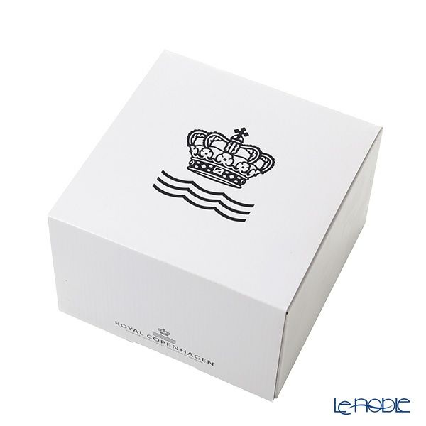 ロイヤルコペンハーゲン（Royal Copenhagen） ホワイト フルーテッド ハーフレース ティーカップ＆ソーサー（ハイハンドル） 240ml 1128092／1017278