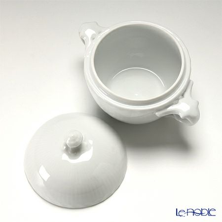 ロイヤルコペンハーゲン（Royal Copenhagen） ホワイト フルーテッド ハーフレース シュガー 200ml 1128159／1017280