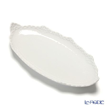 ロイヤルコペンハーゲン（Royal Copenhagen） ホワイト フルーテッド ハーフレース ディッシュ・オーバル 24.5cm 1128349