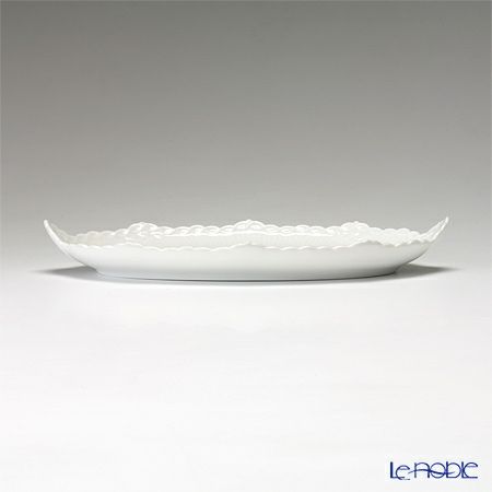 ロイヤルコペンハーゲン（Royal Copenhagen） ホワイト フルーテッド ハーフレース ディッシュ・オーバル 24.5cm 1128349