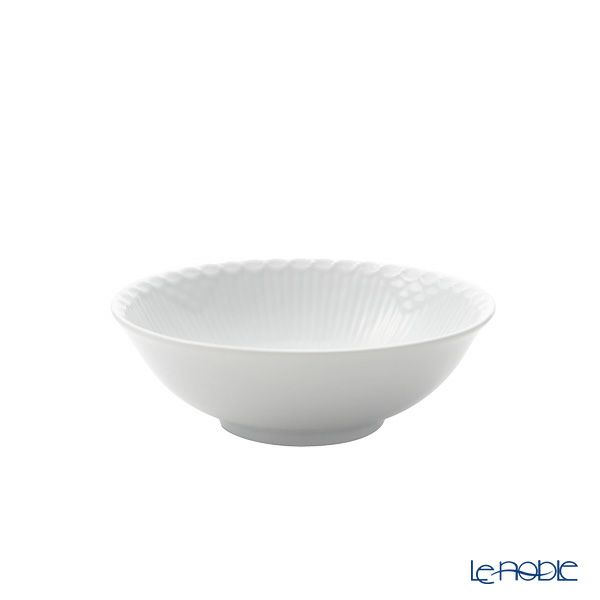ロイヤルコペンハーゲン（Royal Copenhagen） ホワイト フルーテッド ハーフレース ボウル 5×16cm 1128574／1017288