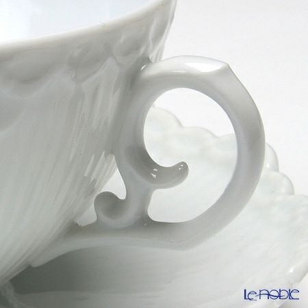 ロイヤルコペンハーゲン（Royal Copenhagen） ホワイト フルーテッド フルレース ティーカップ＆ソーサー 220ml 1132080／1052692