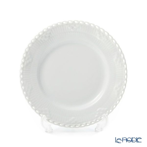 ロイヤルコペンハーゲン（Royal Copenhagen） ホワイト フルーテッド フルレース プレート 17cm 1132617／1052697