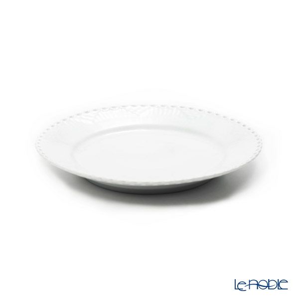 ロイヤルコペンハーゲン（Royal Copenhagen） ホワイト フルーテッド フルレース プレート 17cm 1132617／1052697