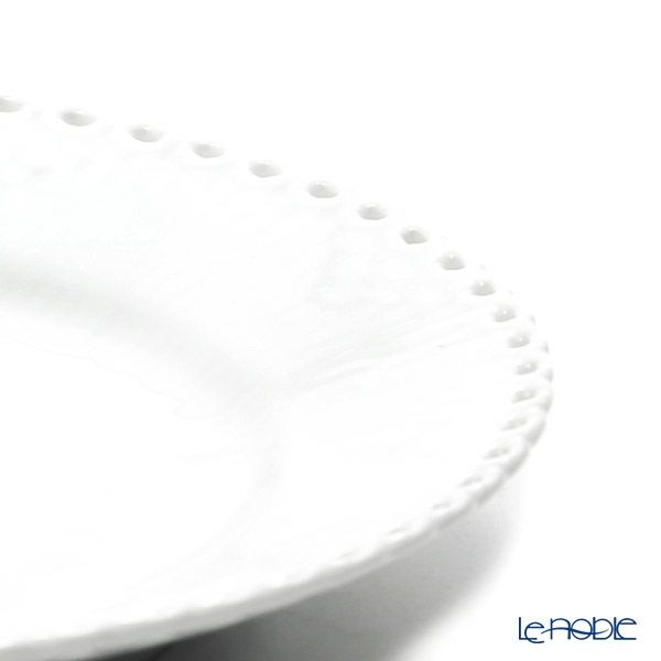 ロイヤルコペンハーゲン（Royal Copenhagen） ホワイト フルーテッド フルレース プレート 17cm 1132617／1052697