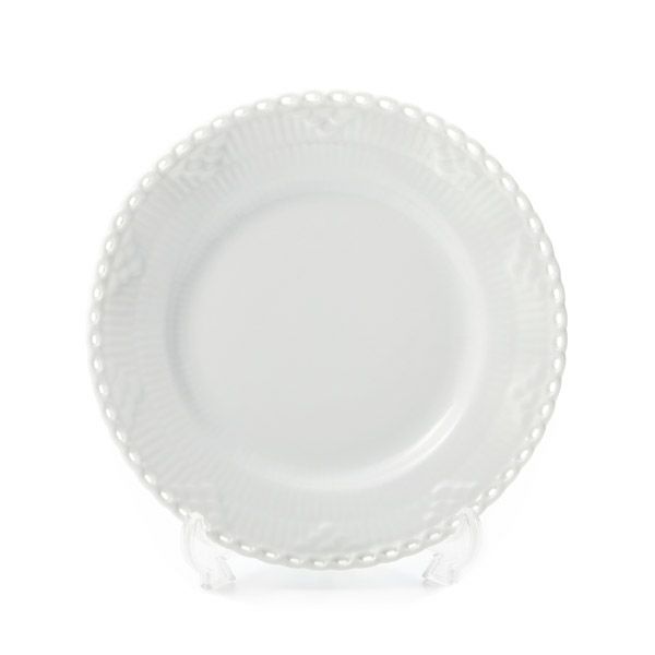 ロイヤルコペンハーゲン（Royal Copenhagen） ホワイト フルーテッド フルレース プレート 17cm 1132617／1052697