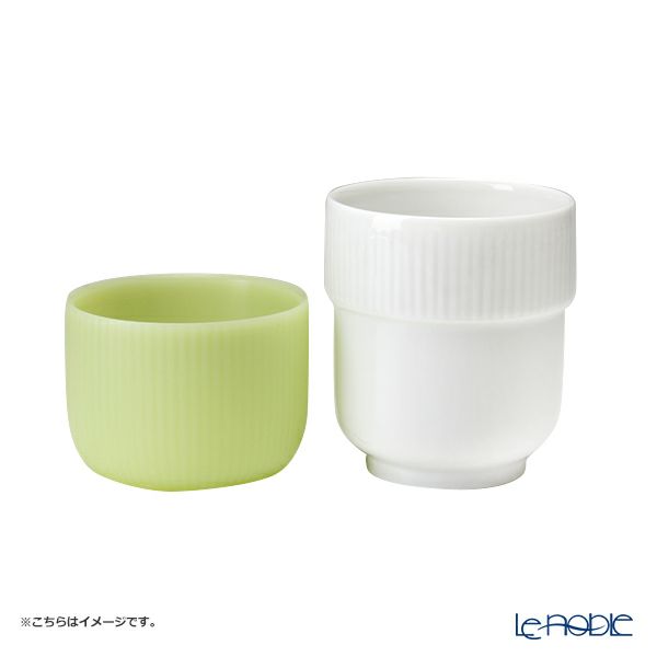 ロイヤルコペンハーゲン（Royal Copenhagen）フルーテッド コントラスト マグカップ 380ml オパール 1291495／1016823