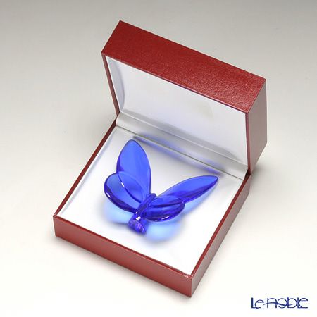 バカラ（Baccarat） オブジェ 2-102-546 ラッキーバタフライ ブルー