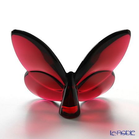 バカラ（Baccarat） オブジェ 2-104-322 ラッキーバタフライ レッド