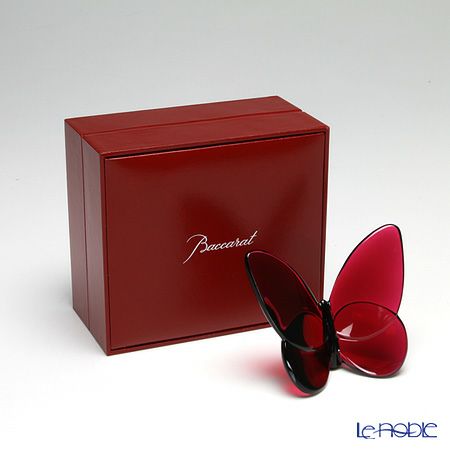 バカラ（Baccarat） オブジェ 2-104-322 ラッキーバタフライ レッド