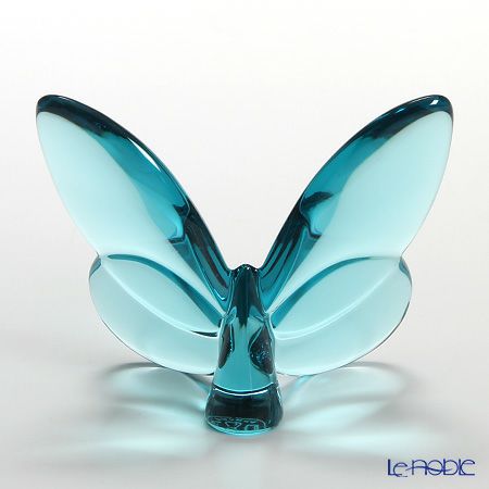 バカラ（Baccarat） オブジェ 2-105-932 ラッキーバタフライ ターコイズ