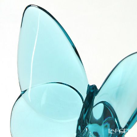 バカラ（Baccarat） オブジェ 2-105-932 ラッキーバタフライ ターコイズ