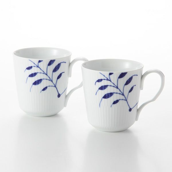ロイヤルコペンハーゲン（Royal Copenhagen） ブルー フルーテッド メガ マグ（S） 280ml 2381027 ペア