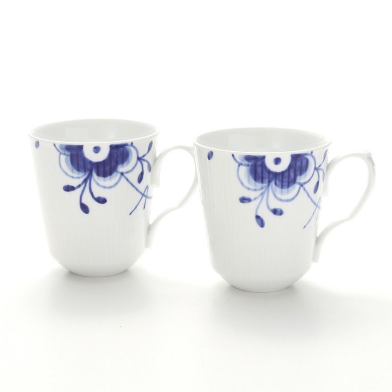 ロイヤルコペンハーゲン（Royal Copenhagen） ブルー フルーテッド メガ マグ（L） 380ml ペア 2381043／1016871