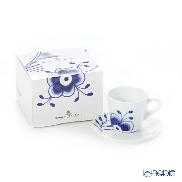 ロイヤルコペンハーゲン（Royal Copenhagen） ブルー フルーテッド メガ エスプレッソカップ＆ソーサー 2381050／1016875