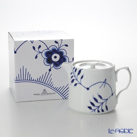 ロイヤルコペンハーゲン（Royal Copenhagen） ブルー フルーテッド メガ ティーポット 600ml 2381129／1020513