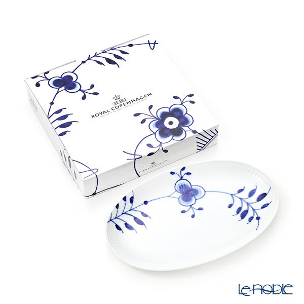 ロイヤルコペンハーゲン（Royal Copenhagen） ブルー フルーテッド メガ オーバルディッシュ 23.5×15cm 2381356／1016888