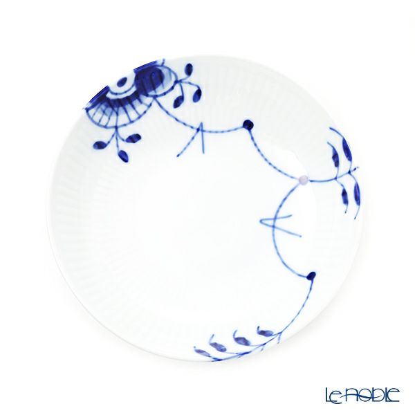 ロイヤルコペンハーゲン（Royal Copenhagen）ブルーフルーテッドメガ ケーキディッシュ 足付 直径17.5cm／高さ6cm 2381427／1026444