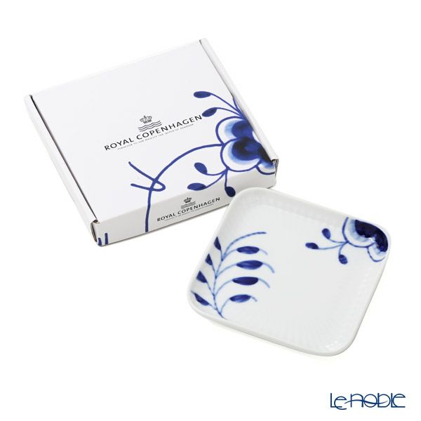 ロイヤルコペンハーゲン（Royal Copenhagen） ブルー フルーテッド メガ スモール スクエア ディッシュ 10x10cm 2381709／1027457