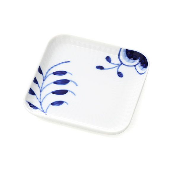 ロイヤルコペンハーゲン（Royal Copenhagen） ブルー フルーテッド メガ スモール スクエア ディッシュ 10x10cm 2381709／1027457