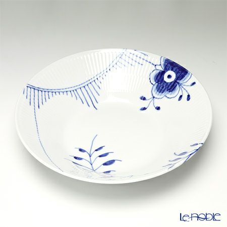 ロイヤルコペンハーゲン（Royal Copenhagen） ブルー フルーテッド メガ パスタプレート 24cm 2382606／1016910