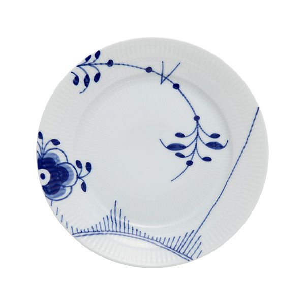 ロイヤルコペンハーゲン（Royal Copenhagen） ブルー フルーテッド メガ デザートプレート 22cm No.2 2382622／1017365