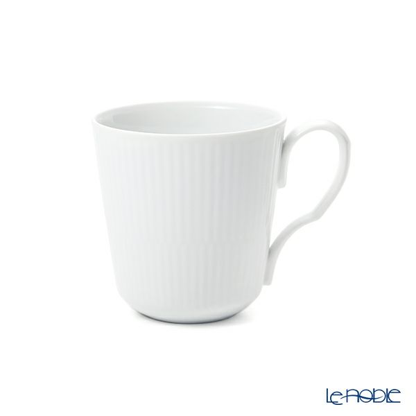 ロイヤルコペンハーゲン（Royal Copenhagen） ホワイトフルーテッド プレイン マグカップ ペア 280ml 2408027／1017377