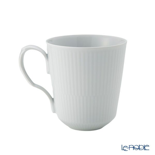 ロイヤルコペンハーゲン（Royal Copenhagen） ホワイト フルーテッド プレイン マグ（L） ペア 380ml 2408043／1016918