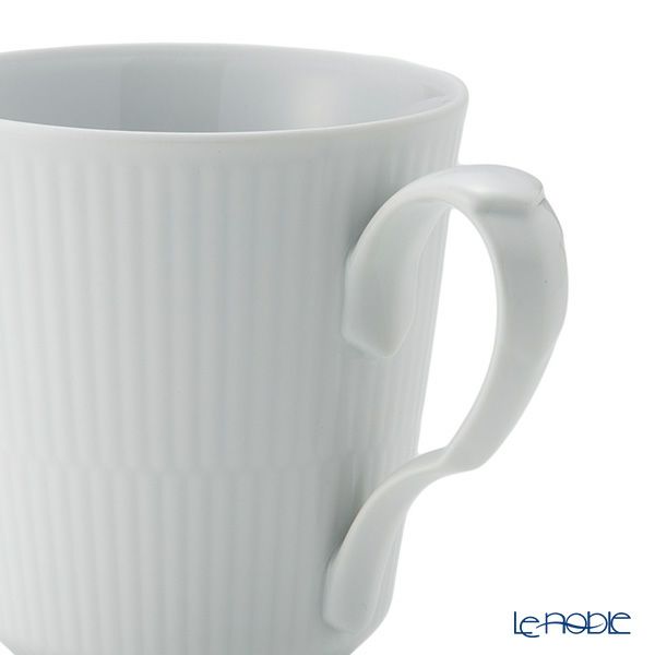 ロイヤルコペンハーゲン（Royal Copenhagen） ホワイト フルーテッド プレイン マグ（L） ペア 380ml 2408043／1016918