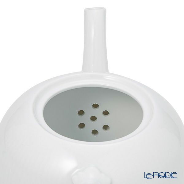 ロイヤルコペンハーゲン（Royal Copenhagen） ホワイト フルーテッド プレイン ティーポット（M） 700ml 2408135