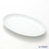 ロイヤルコペンハーゲン（Royal Copenhagen） ホワイト フルーテッド プレイン オーバルディッシュ 23.5×15cm 2408356／1016929