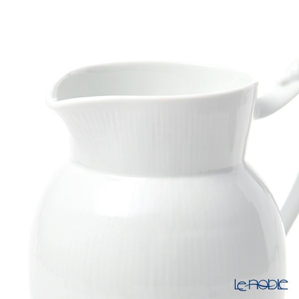 ロイヤルコペンハーゲン（Royal Copenhagen） ホワイト フルーテッド プレイン ジャグ 1700ml 2408444／1017394