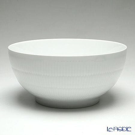 ロイヤルコペンハーゲン（Royal Copenhagen） ホワイト フルーテッド プレイン ボウル 24cm／3100ml 2408579／1017399