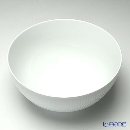 ロイヤルコペンハーゲン（Royal Copenhagen） ホワイト フルーテッド プレイン ボウル 24cm／3100ml 2408579／1017399
