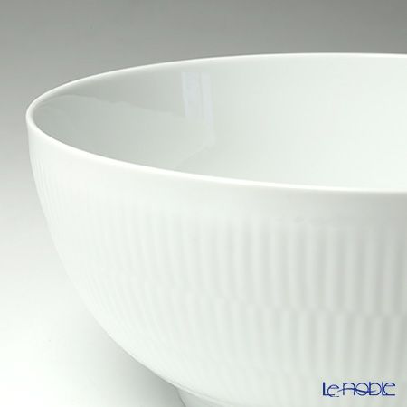 ロイヤルコペンハーゲン（Royal Copenhagen） ホワイト フルーテッド プレイン ボウル 24cm／3100ml 2408579／1017399