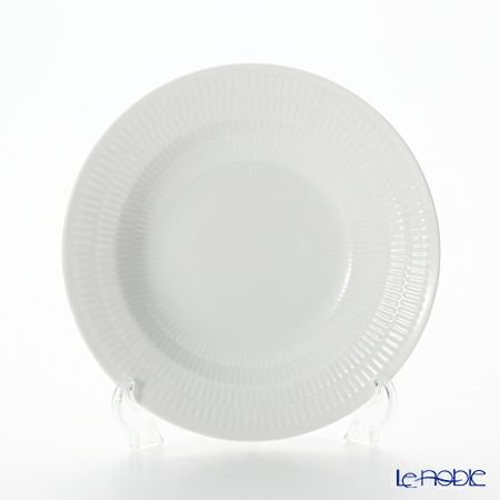 ロイヤルコペンハーゲン（Royal Copenhagen） ホワイト フルーテッド プレイン プレート（ディープ） 21cm 2408604／1017400