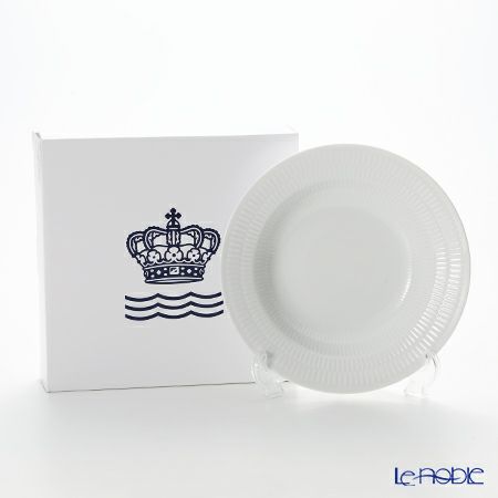 ロイヤルコペンハーゲン（Royal Copenhagen） ホワイト フルーテッド プレイン プレート（ディープ） 21cm 2408604／1017400