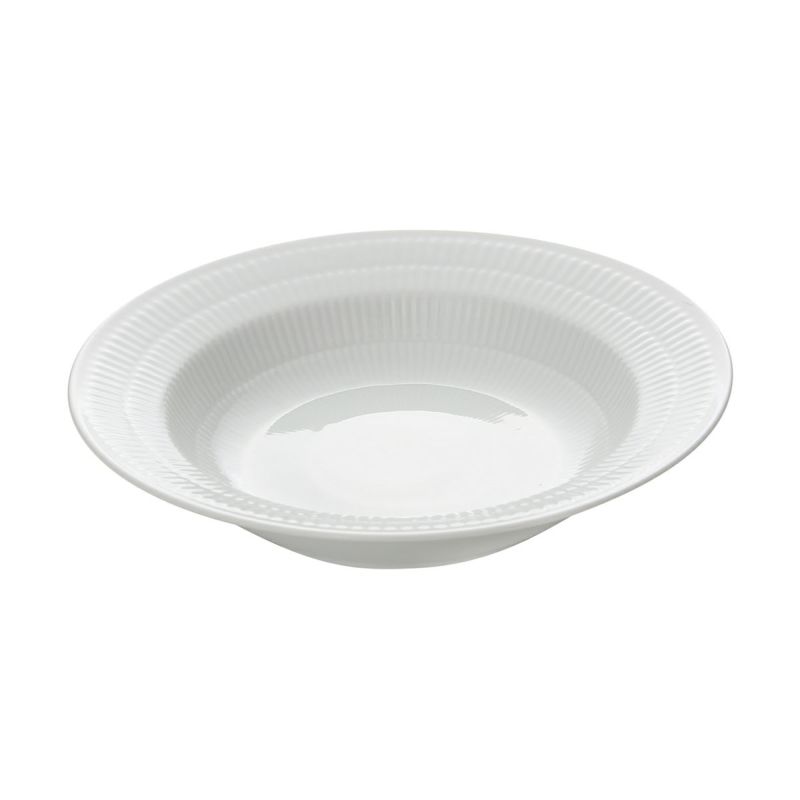 ロイヤルコペンハーゲン（Royal Copenhagen） ホワイト フルーテッド プレイン プレート（ディープ） 21cm 2408604／1017400