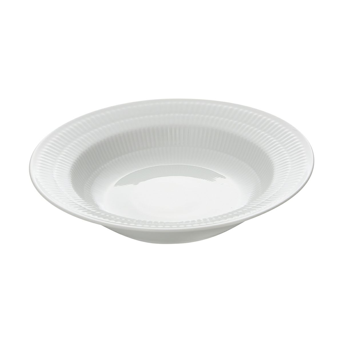 ロイヤルコペンハーゲン（Royal Copenhagen） ホワイト フルーテッド プレイン プレート（ディープ） 21cm 2408604／1017400