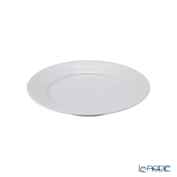 ロイヤルコペンハーゲン（Royal Copenhagen） ホワイト フルーテッド プレイン プレート 19cm 2408620／1017402